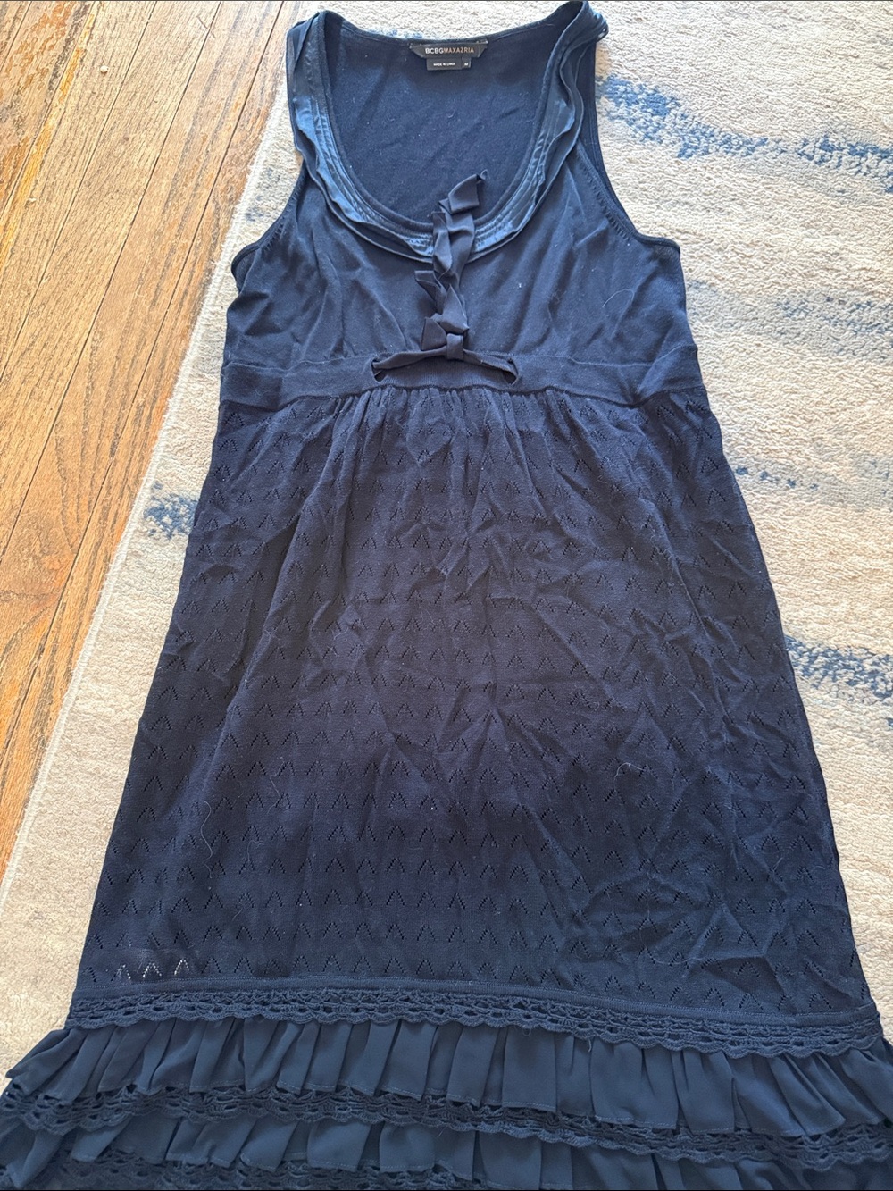 BCBGMAXAZRIA navy blue Dress Size Medium